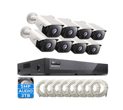 ONWOTE 5MP PoE NVR Security Camera System