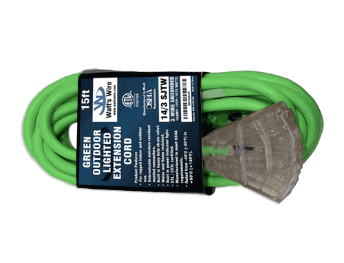 Outlet SJTW Indoor and Outdoor Extension Cord