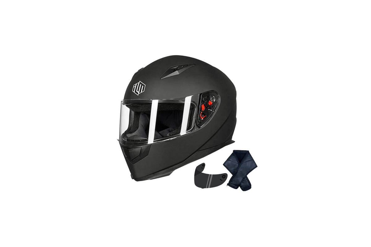 ILM Street Bike Helmet w Dual Visor